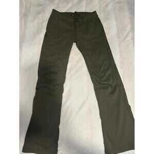 prAna Convertible Hiking Pants - Size 2, Olive Green